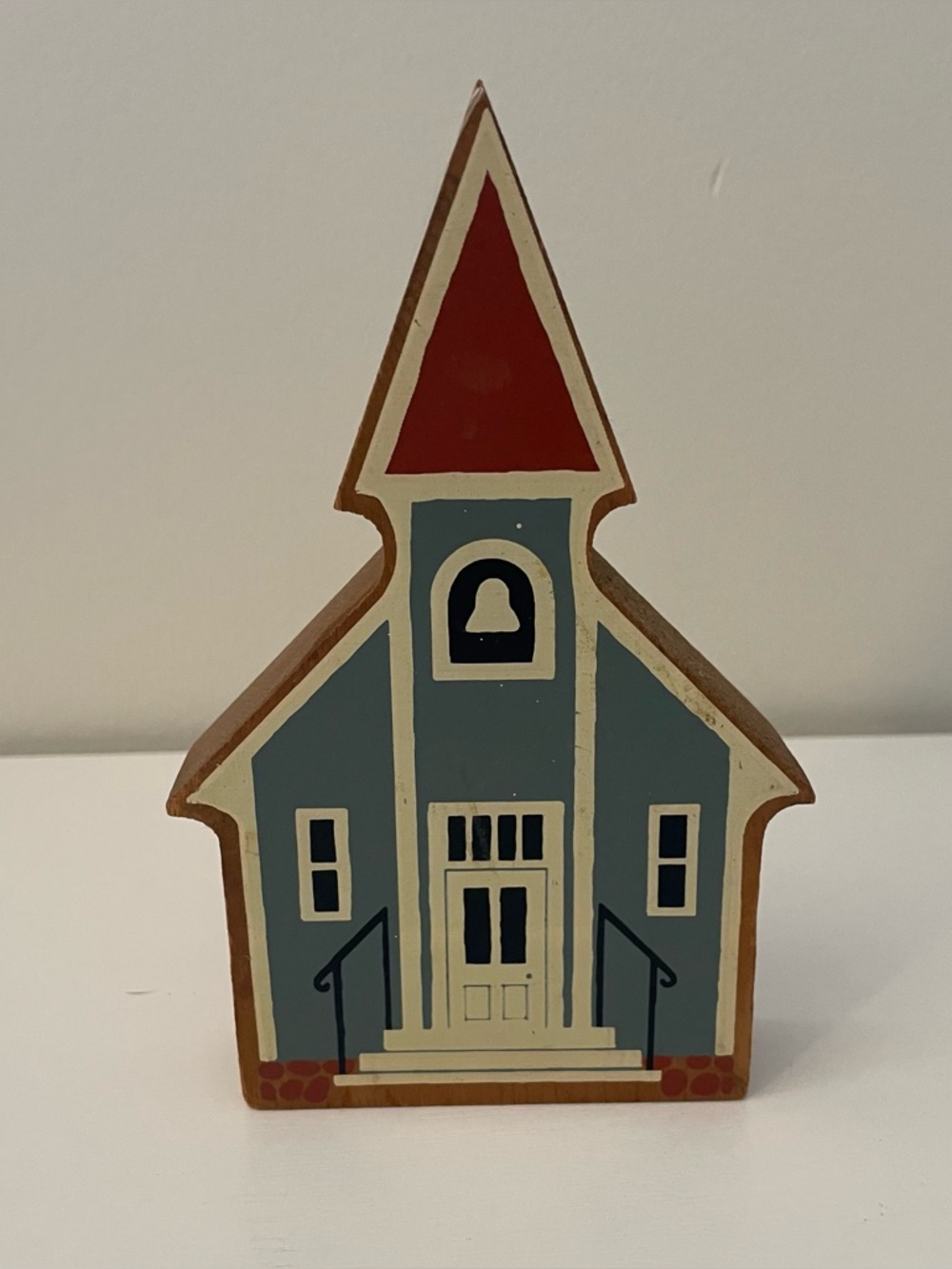 Wooden Church Building Decor Accent